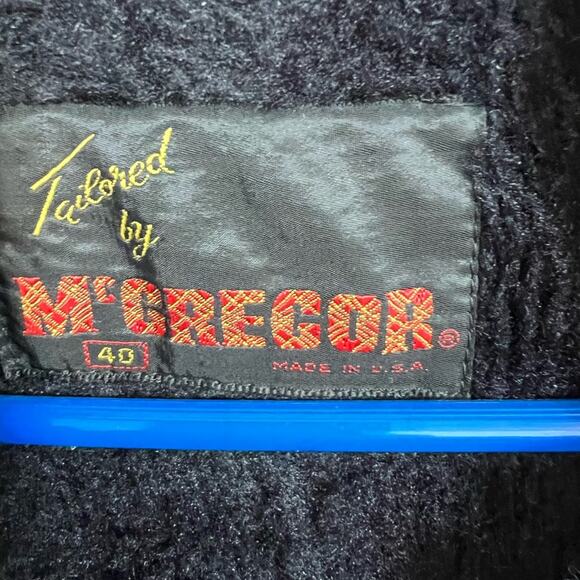 Vintage McGregor Men's Grey Wool Faux Fur Lined Coat Size 40 - Picture 7 of 7